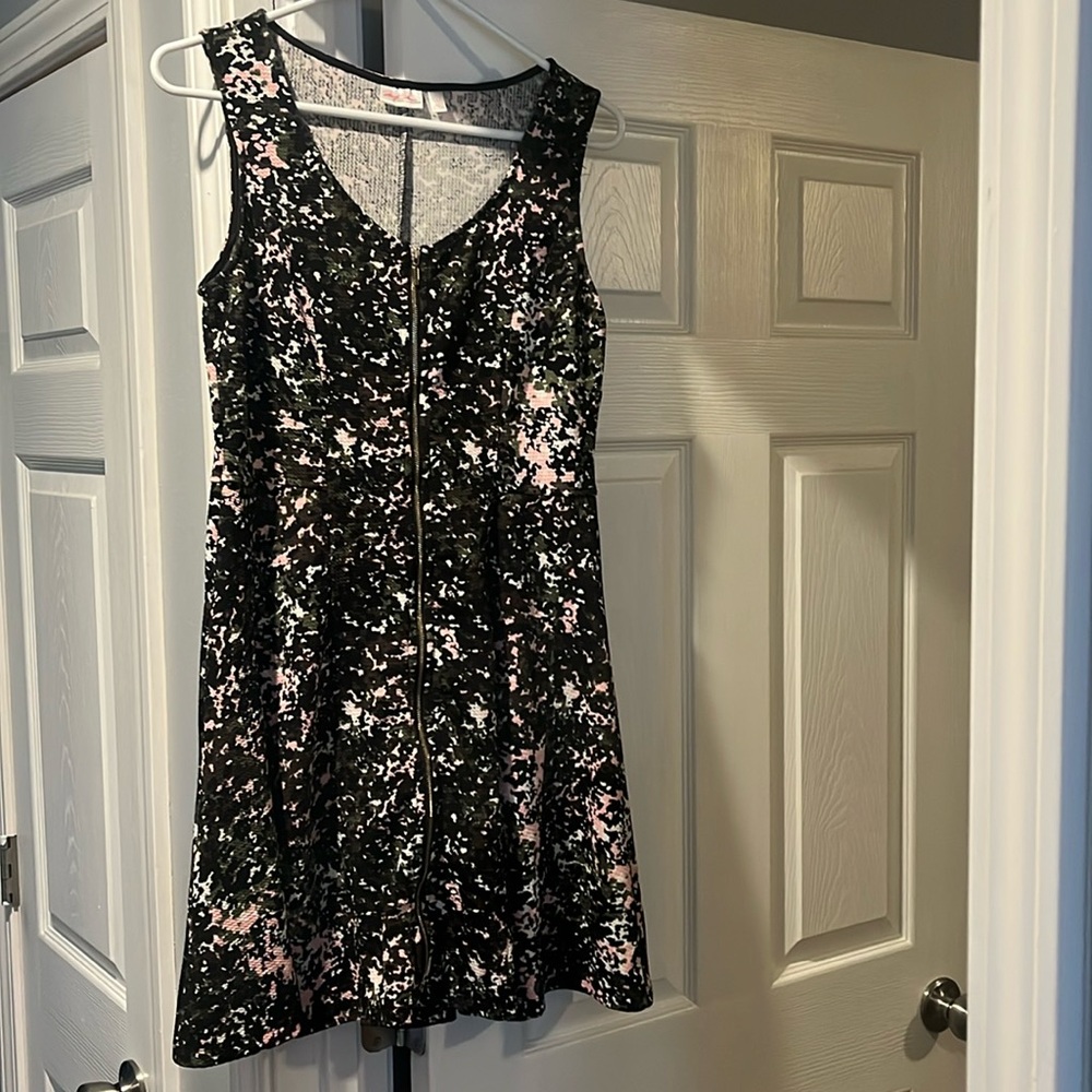 Camo with pink dress
